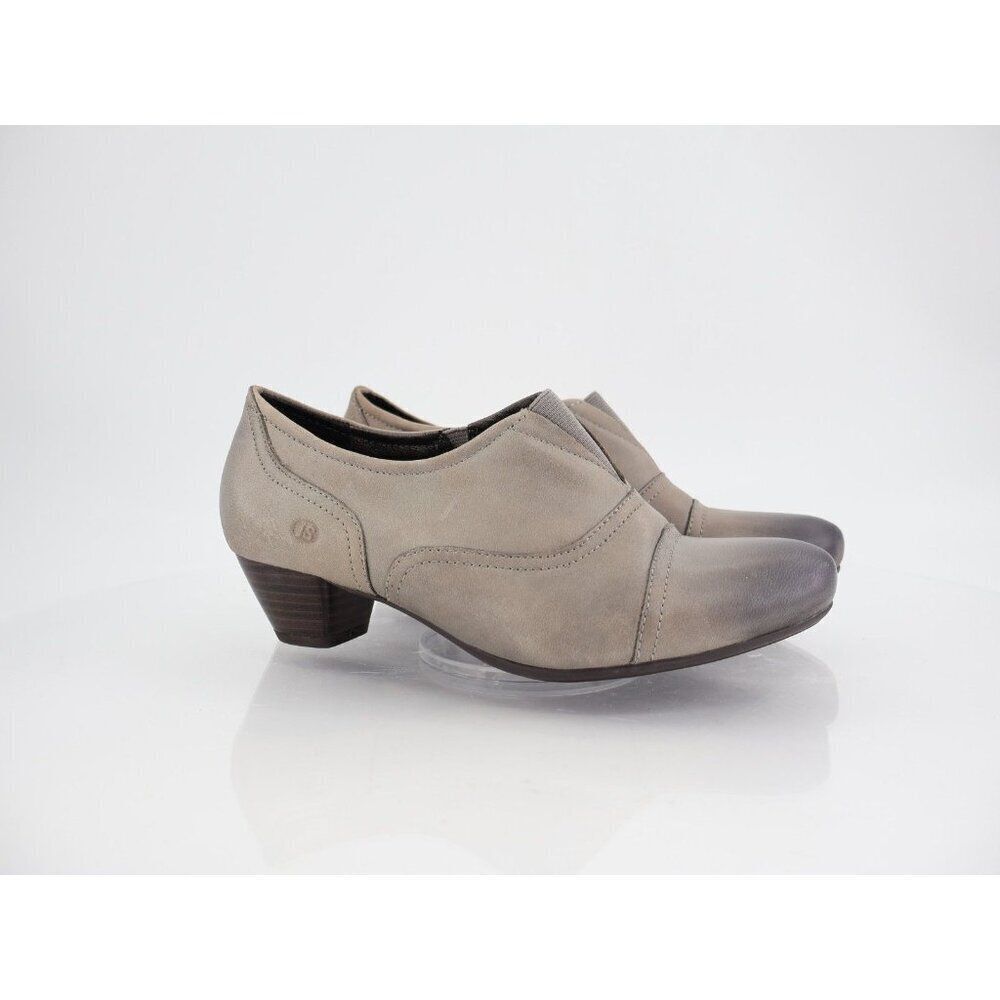 Josef Siebel Women's Boot Size 7 38 Block Heel Shootie Comfy Gray Ombre Leather